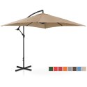 Parasol ogrodowy na wysięgniku kwadratowy 250 x 250 cm beżowy