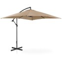 Parasol ogrodowy na wysięgniku kwadratowy 250 x 250 cm beżowy