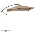 Parasol ogrodowy na wysięgniku kwadratowy 250 x 250 cm beżowy