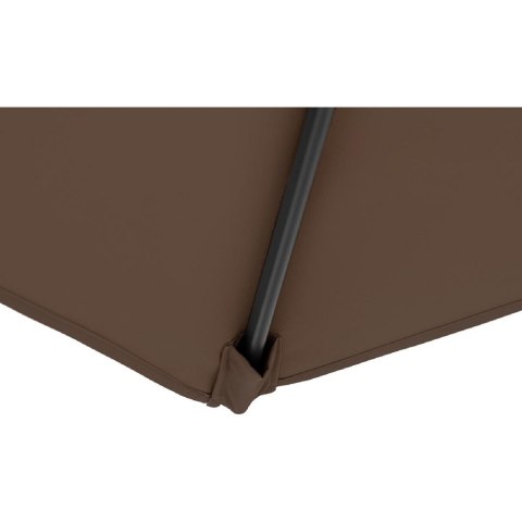 Parasol ogrodowy na wysięgniku kwadratowy 250 x 250 cm brązowy