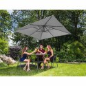 Parasol ogrodowy na wysięgniku kwadratowy 250 x 250 cm ciemnoszary