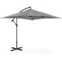 Parasol ogrodowy na wysięgniku kwadratowy 250 x 250 cm ciemnoszary