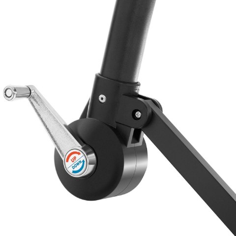 Parasol ogrodowy na wysięgniku kwadratowy 250 x 250 cm ciemnoszary