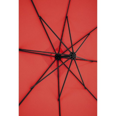 Parasol ogrodowy na wysięgniku kwadratowy 250 x 250 cm czerwony