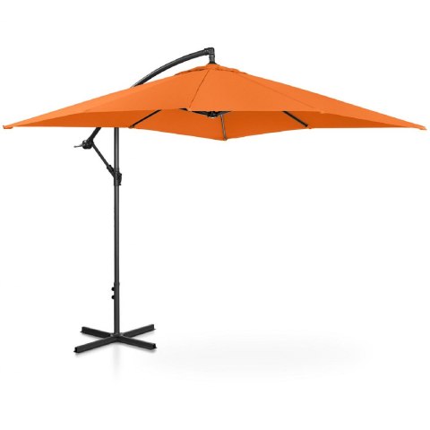 Parasol ogrodowy na wysięgniku kwadratowy 250 x 250 cm pomarańczowy