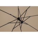 Parasol ogrodowy na wysięgniku okrągły śr. 300 cm beżowy