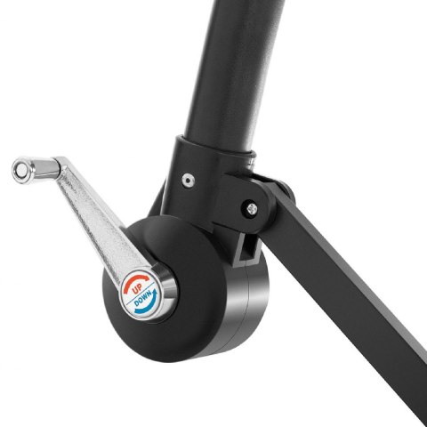 Parasol ogrodowy na wysięgniku okrągły śr. 300 cm beżowy