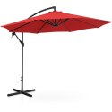 Parasol ogrodowy na wysięgniku okrągły śr. 300 cm czerwony