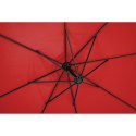 Parasol ogrodowy na wysięgniku okrągły śr. 300 cm czerwony