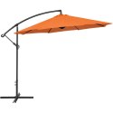 Parasol ogrodowy na wysięgniku okrągły śr. 300 cm pomarańczowy