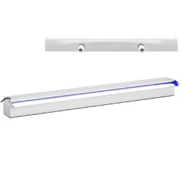 Wylewka wodospadu kaskada ze stali nierdzewnej do ogrodu stawu 90 cm LED