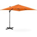 Parasol ogrodowy boczny na wysięgniku kwadratowy 250 x 250 cm pomarańczowy