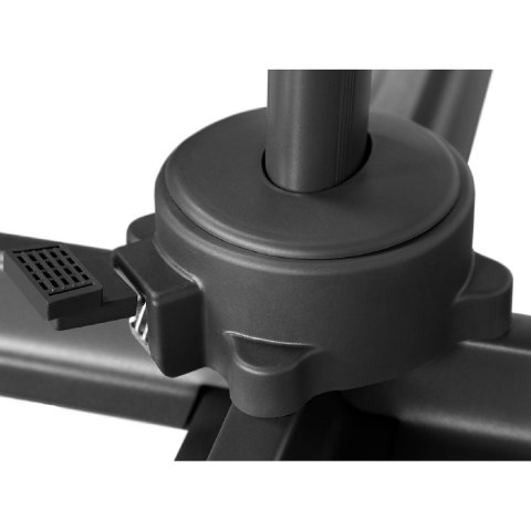 Parasol ogrodowy boczny na wysięgniku okrągły śr. 300 cm niebieski