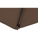 Parasol ogrodowy prostokątny uchylny z korbką 200 x 300 cm brązowy