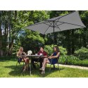 Parasol ogrodowy prostokątny z korbką 200 x 300 cm ciemnoszary