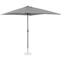 Parasol ogrodowy prostokątny z korbką 200 x 300 cm ciemnoszary