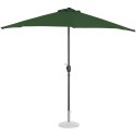 Pół parasol przyścienny na balkon taras półokrągły 270 x 135 cm zielony