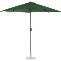 Pół parasol przyścienny na balkon taras półokrągły 270 x 135 cm zielony