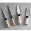 Nóż japoński SANTOKU z drewnianą rączką 165 mm- Hendi 845035