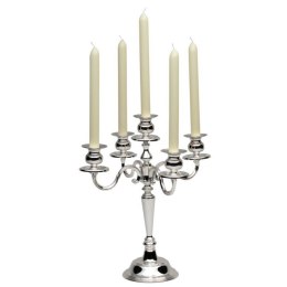 Świecznik 5-ramienny stołowy wys.960 mm stalowy niklowany - Hendi 466124