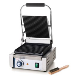 Kontakt grill kontaktowy ryflowany pojedynczy 1800W - Hendi 263501