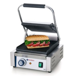 Kontakt grill kontaktowy ryflowany pojedynczy 1800W - Hendi 263501