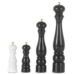 Młynek do pieprzu drewniany HELICOIL czarny 180mm - Hendi 469262