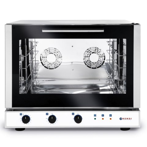 Piec konwekcyjny piekarniczy z nawilżaniem 4 blachy 600x400mm 400V 6400W - Hendi 225523