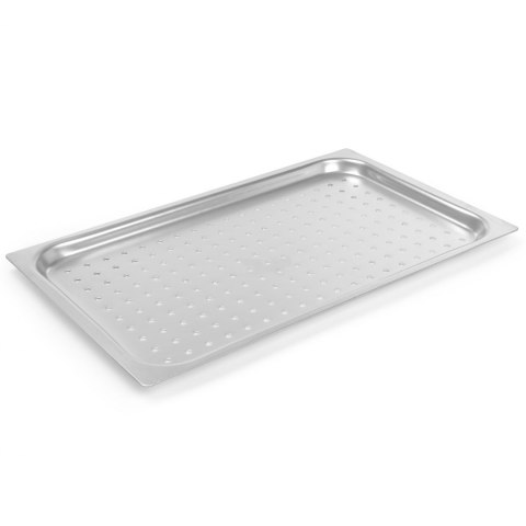 Pojemnik aluminiowy GN 1/1 perforowany 530x325x(H)20mm Hendi 808672