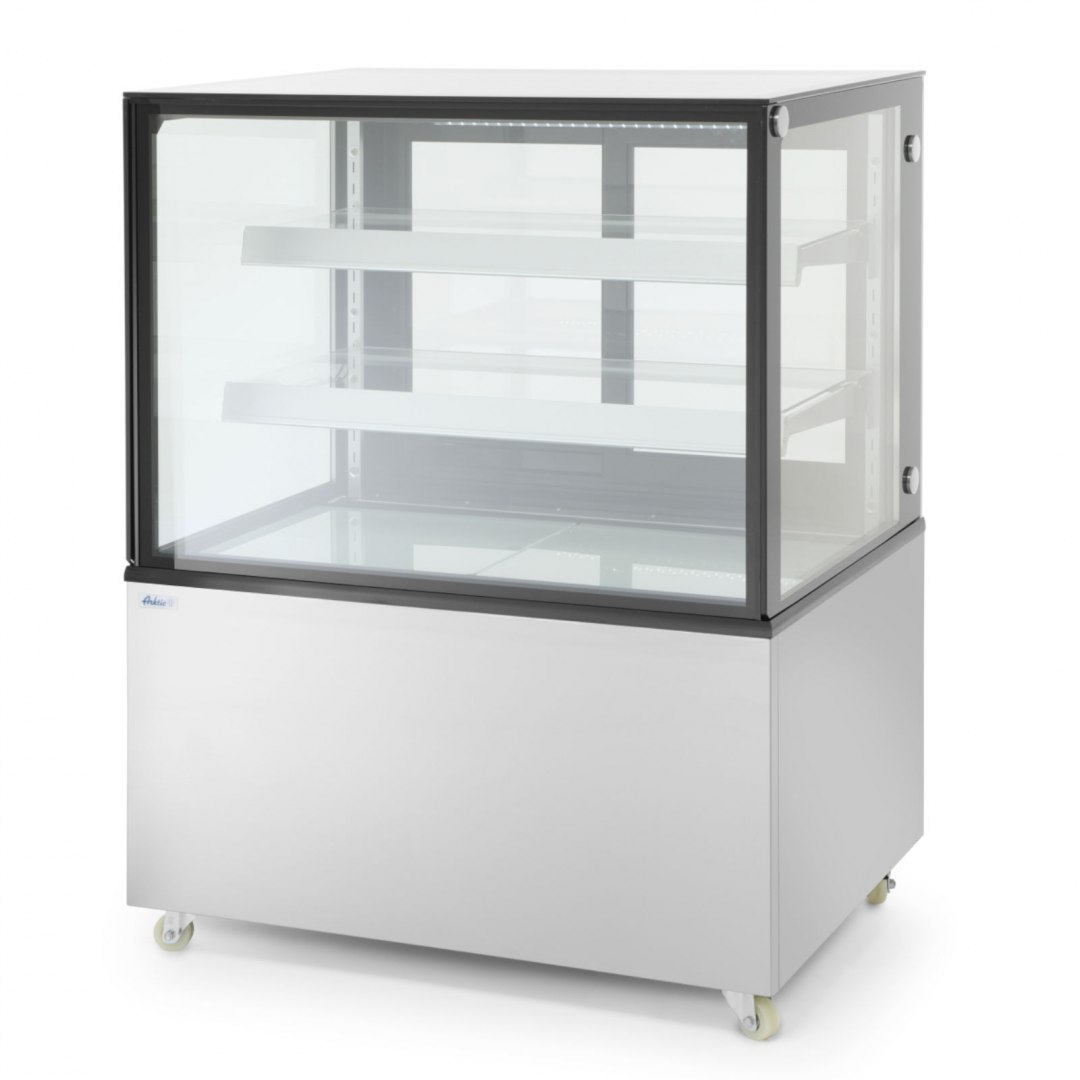 Witryna chłodnicza cukiernicza 2-półkowa jezdna LED 610L