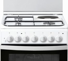 INDESIT Cooker IS5M5PCW/E Hob type 3 Gas + 1 Electric, Oven type Electric, White, Width 50 cm, Grilling, 59 L, Depth 60 cm