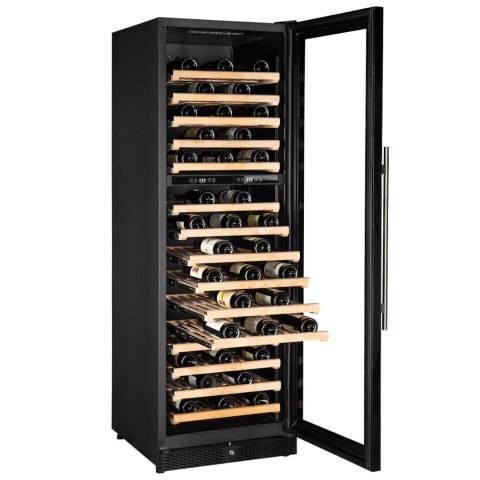 Lodówka na wino do chłodzenia wina 2 strefy 15 półek 166 butelek LED 420L