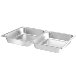 Pojemnik stalowy do podgrzewacza do żywności GN1/1 - 2 KOMORY