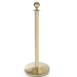 Słupek odgradzający stalowy wys. 93cm - złoty