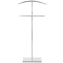 Stojak wieszak na ubrania garnitur 2 ramiona wolnostojący podłogowy STALOWY