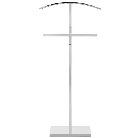 Stojak wieszak na ubrania garnitur 2 ramiona wolnostojący podłogowy STALOWY