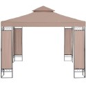Pawilon ogrodowy namiot altana zadaszenie składane 3 x 3 x 2.6 m beżowe