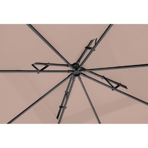 Pawilon ogrodowy namiot altana zadaszenie składane 3 x 3 x 2.6 m beżowe