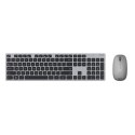 Asus W5000 Keyboard and Mouse Set, Wireless, Keyboard layout Russian, Grey, Wireless connection Mouse: USB, Mouse included, 460