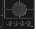 Gorenje | GTW641EB | Hob | Gas on glass | Number of burners/cooking zones 4 | Rotary knobs | Black