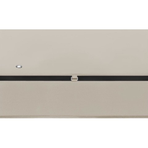 Pawilon ogrodowy altana z ornamentem składana 3 x 3 x 2.6 m kremowy