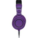 Audio Technica Wired Over-Ear Headphones ATH-M50xPB Over-ear, 3.5mm TRS Plug and 1/4" Screw-On Adapter, Purple/Black
