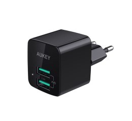 Aukey Wall Charger PA-U32 2 x Mini USB-A, Black, 12 W,