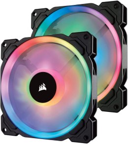 Wentylator Corsair | Dual Light Loop RGB LED PWM, zestaw 2 wentylatorów z Lighting Node PRO | LL140 RGB | Wentylator obudowy