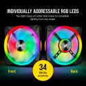 Corsair | QL Series 140mm PWM Dual Fan Kit with Lighting Node CORE | QL140 RGB | Wentylator do obudowy