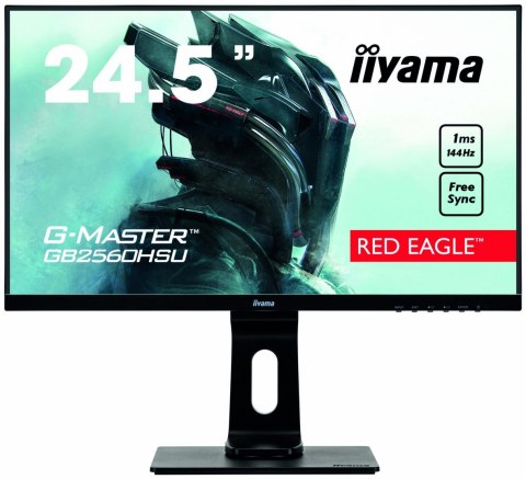 Iiyama Red Eagle Gaming Monitor G-Master GB2560HSU-B1 C 24.5 ", TN, 16:9, 1 ms, 400 cd/m², Black