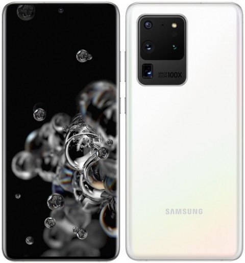 Samsung Galaxy S20 ULTRA 5G White, 6.9 ", Dynamic AMOLED 2X, 1440 x 3200, Exynos 990, Internal RAM 12 GB, 128 GB, MicroSD, Dual