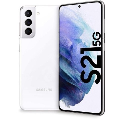 Samsung Galaxy S21 5G G991 White, 6.2 ", Dynamic AMOLED, 1080 x 2400, Exynos 2100, Internal RAM 8 GB, 128 GB, Dual SIM, Nano-SI