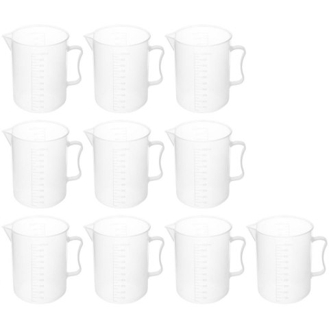 Zlewka laboratoryjna plastikowa z podziałką 1000 ml - 10 szt.