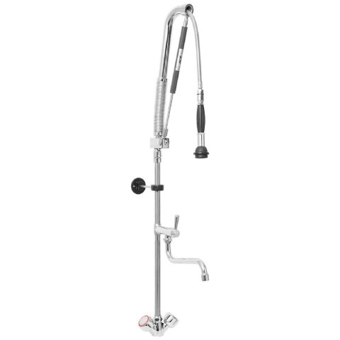 Bateria kuchenna z kranem i natryskiem prysznicem do mycia naczyń dł. 76 cm